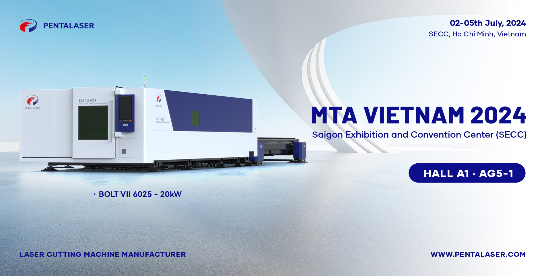 Penta Laser BOLT VII 20kW, MTA Vietnam에서 빛을 발하며 금속 가공의 새로운 트렌드를 선도